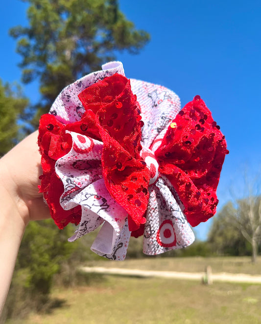 6” Target Shredded Bow w/ White Nylon Band