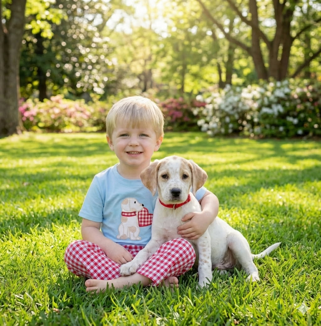 Boys Puppy Love Top/Pant Set
