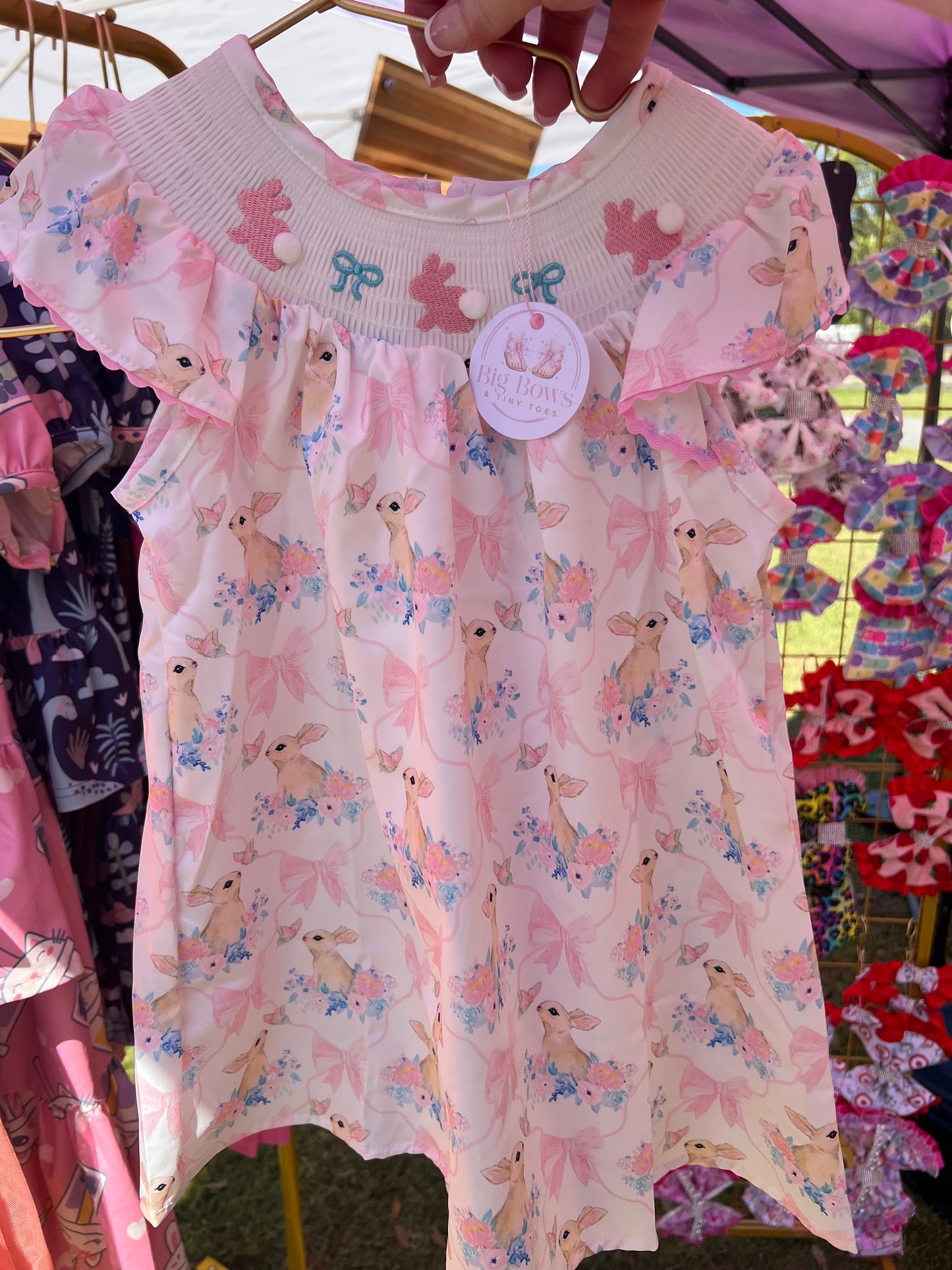Smocked Bunny Dress