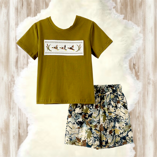 Duck Camo Boys T/Short Set