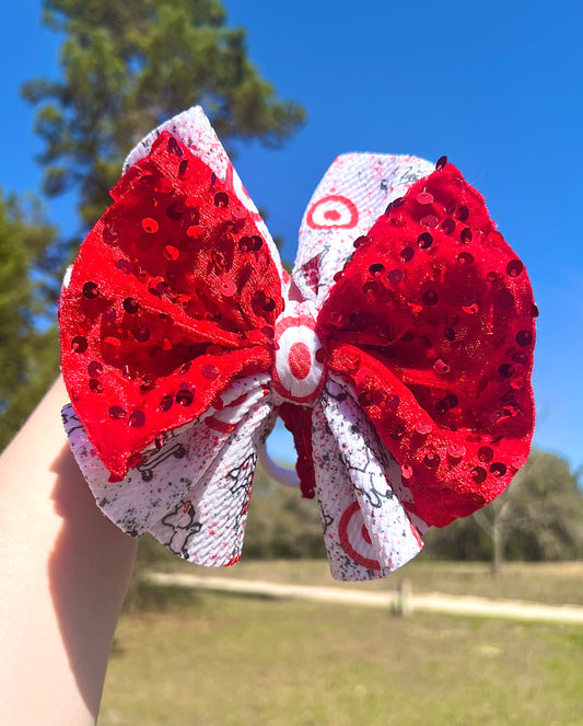 6” Target Shredded Bow w/ White Nylon Band