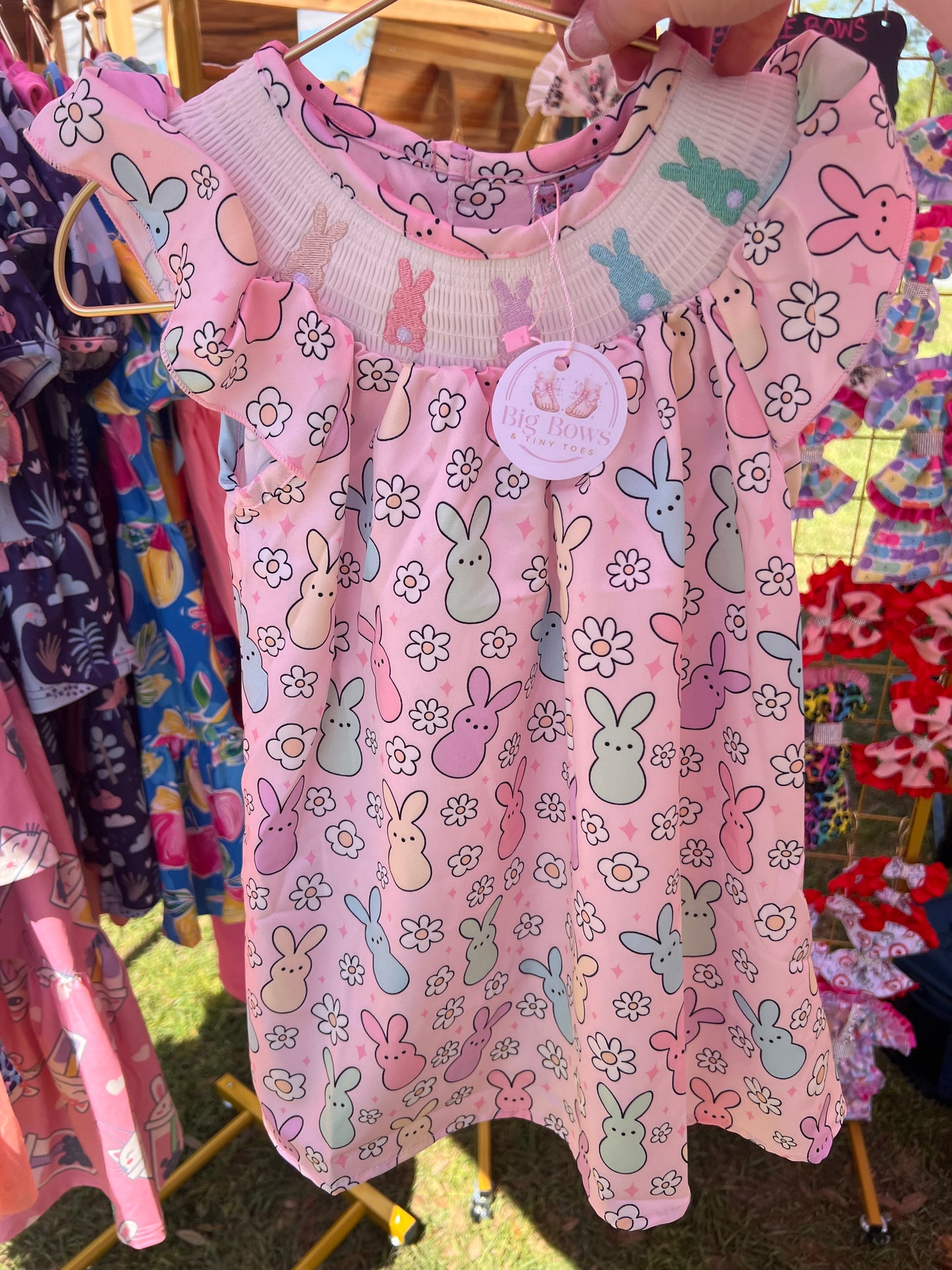 Smocked Peeps Dress
