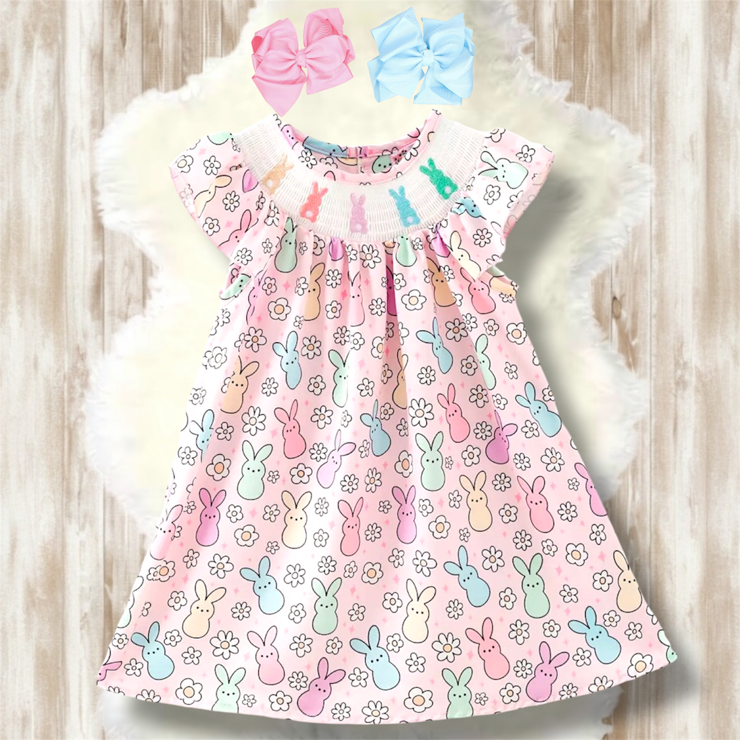 Smocked Peeps Dress