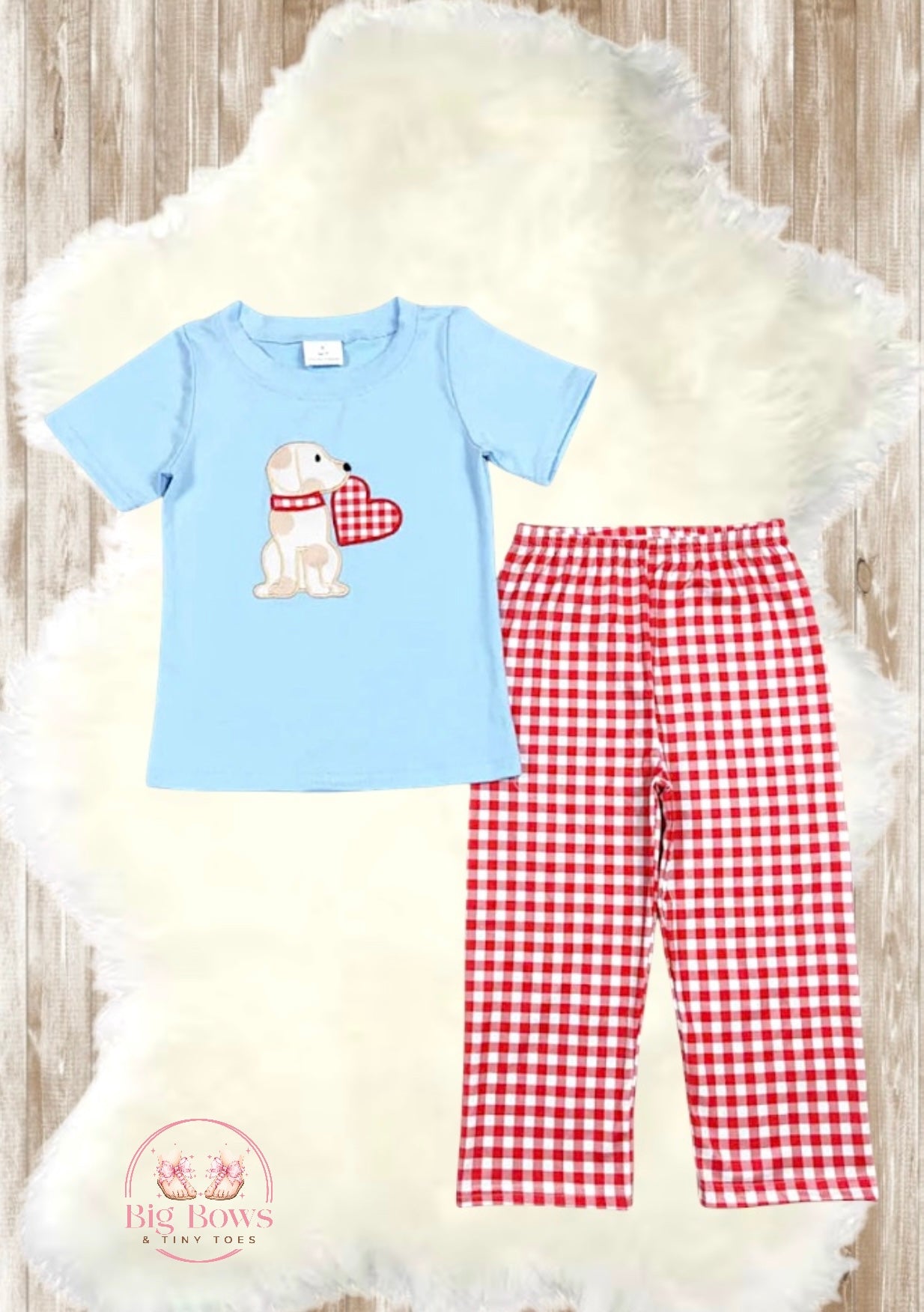 Boys Puppy Love Top/Pant Set