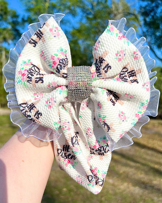 He Is Risen Boujee Bow Head Wrap