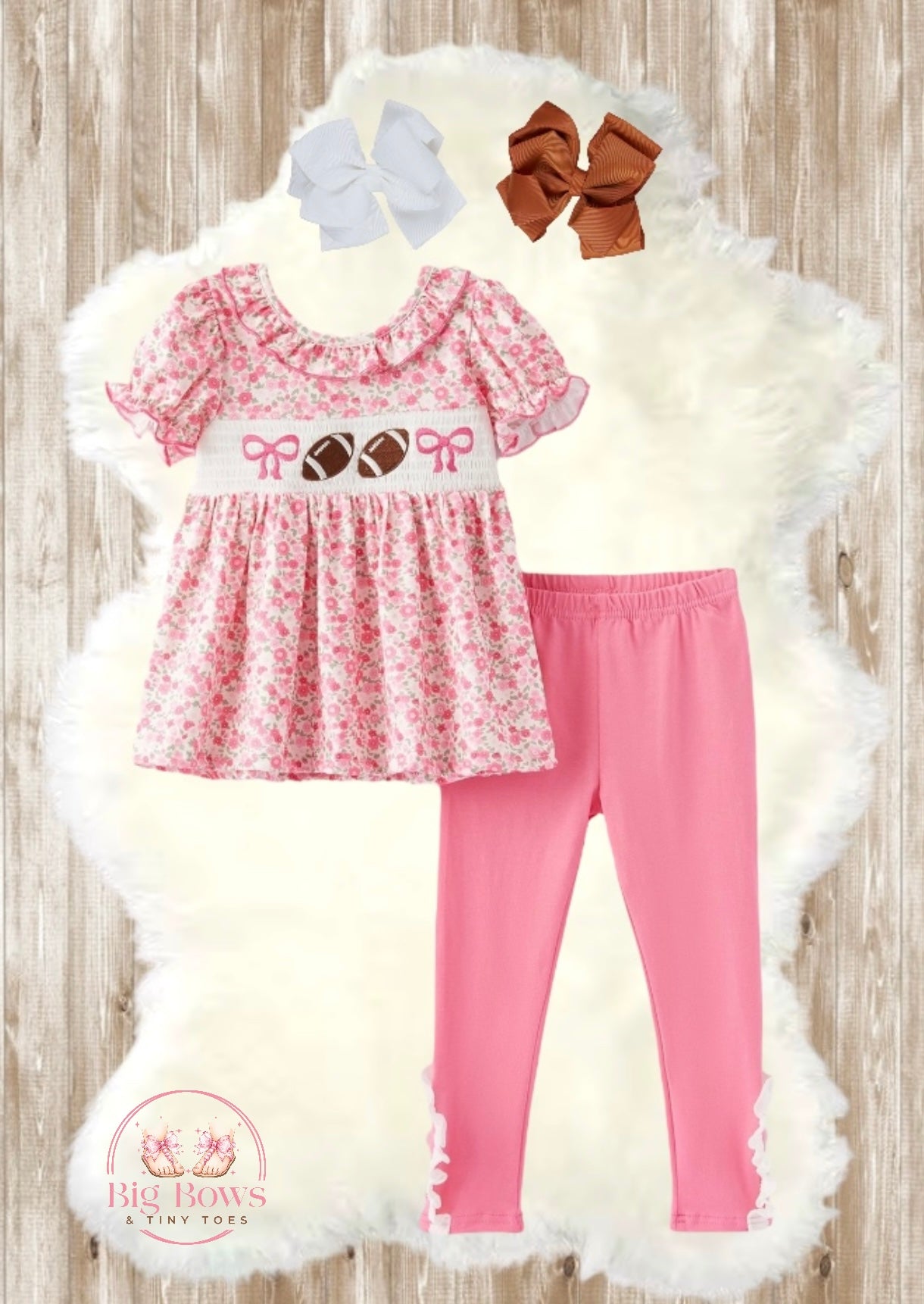 Smocked Game Day Top/Pant Set