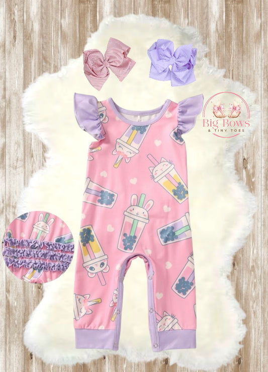Bubble Tea Infant Romper